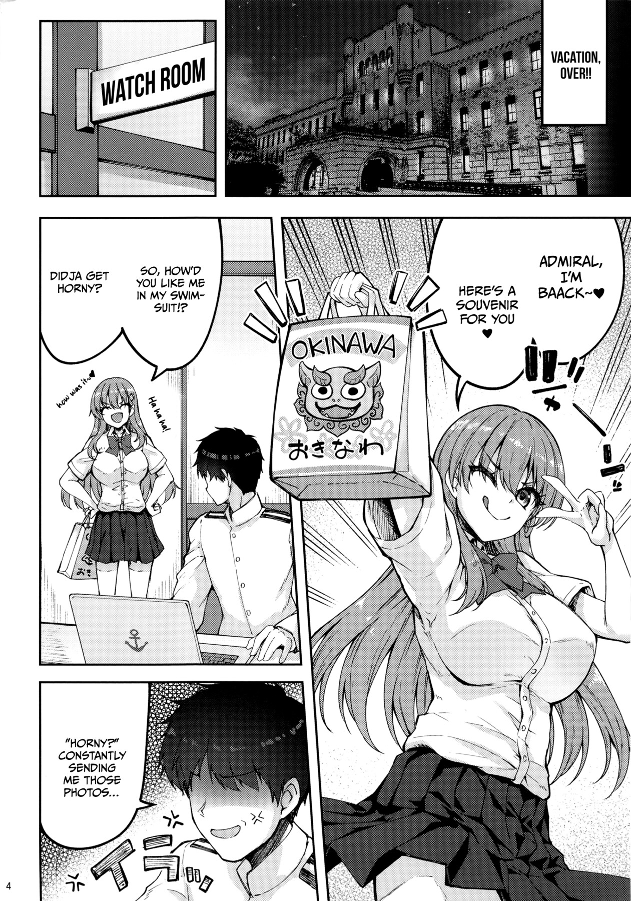 Hentai Manga Comic-Suzuya And The Admiral's Opposite Summer Vacation-Read-3